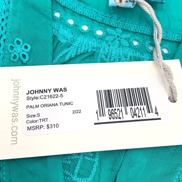 Johnny Was Palm Oriana Embroidered Tunic Size Small - Picture 11 of 16